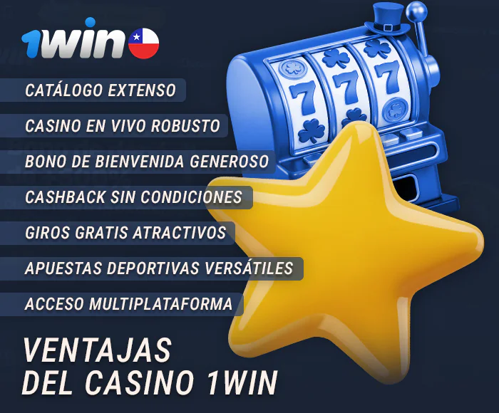 Ventajas del casino online 1Win para los jugadores de Chile