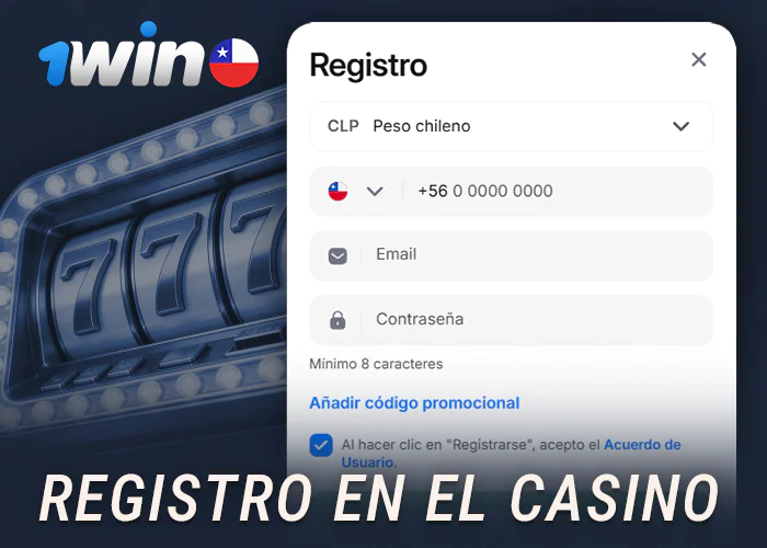 Proceso de registro en el casino online 1Win Chile